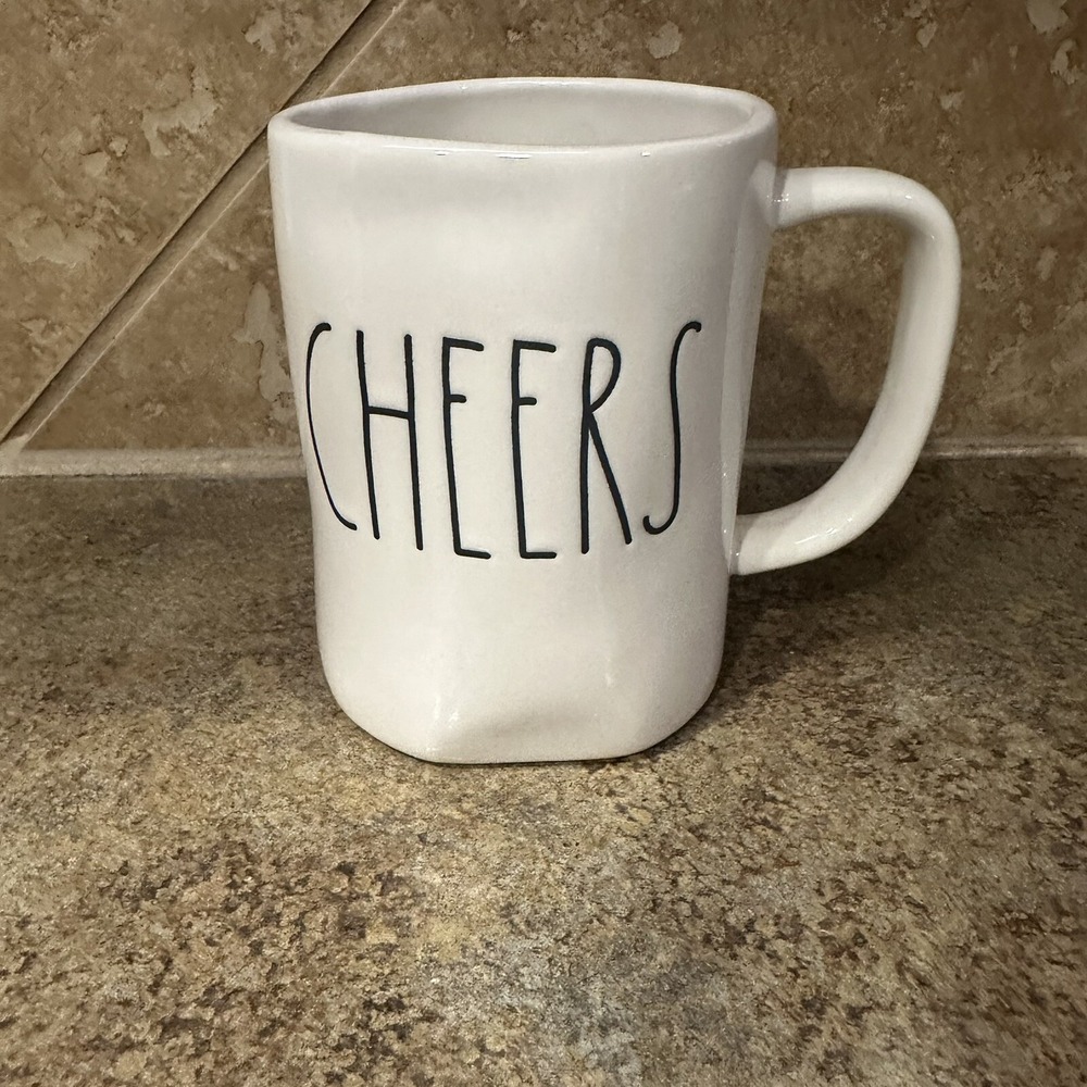Rae Dunn Cheers Artisan Collection by Magenta Mug Large‎ Letters Farmhouse New